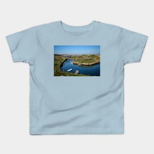 Seaton Sluice harbour Kids T-Shirt